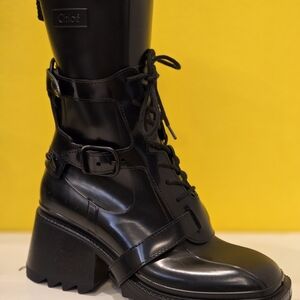 Chloe Black Heeled Boots